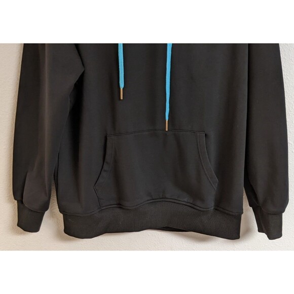 NWOT~Japanese Clothing Blue Dragon Embroidered Hoodie Size Large - Picture 6 of 11